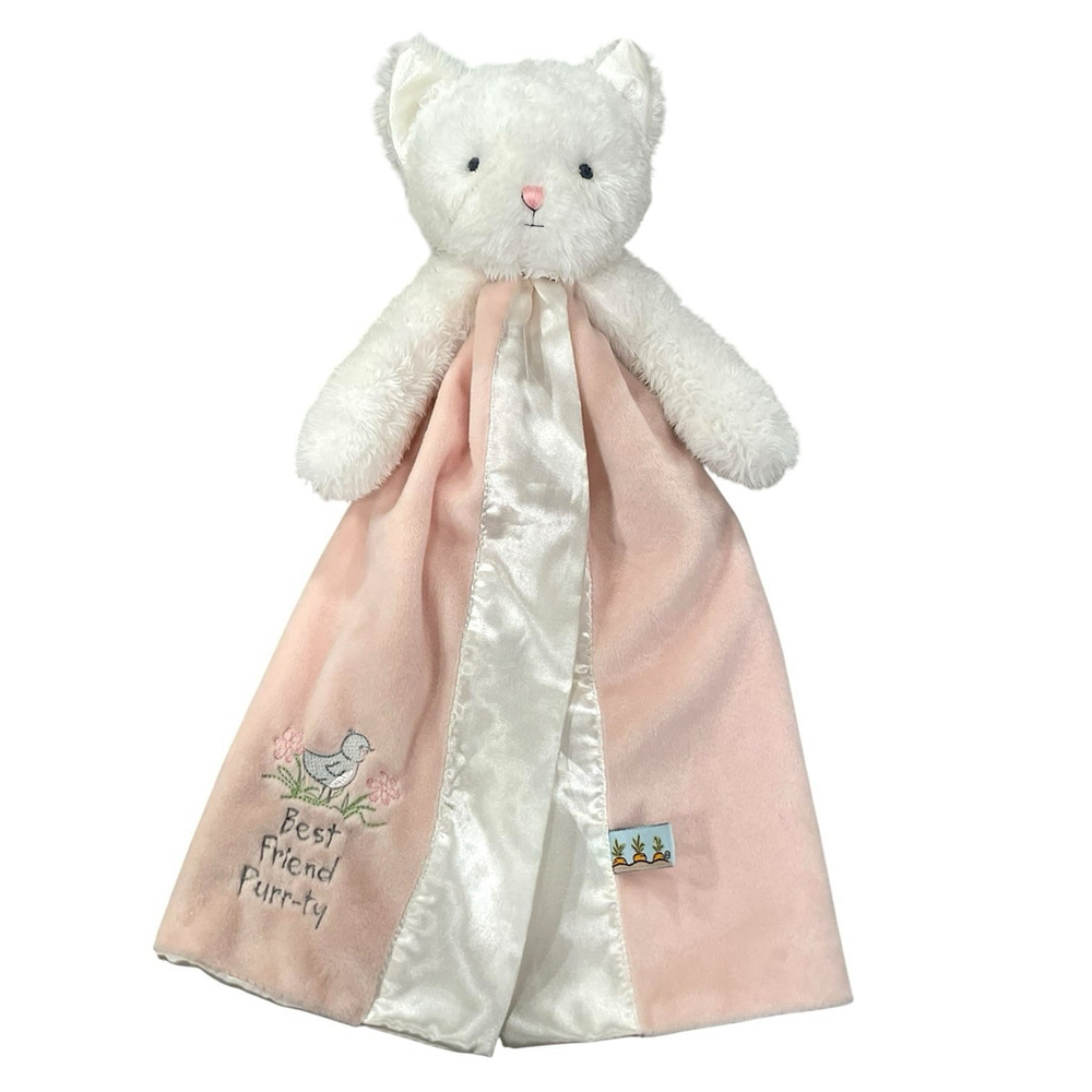 RETIRED Bunnies by the Bay Purr-ty Kitty Split Buddy Blanket Lovey Best Friend